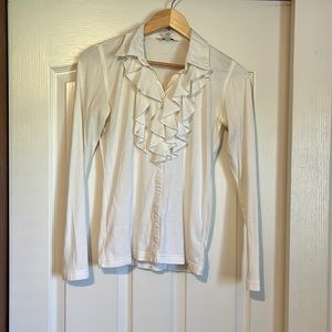 GUC cabi ruffle neck “T-shirt “